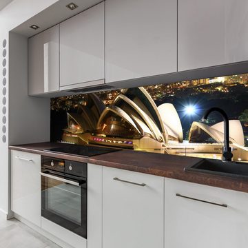 wandmotiv24 Küchenrückwand Opera Australien, (1-tlg), Premium Hartschaum Nischenrückwand in versch. Größen