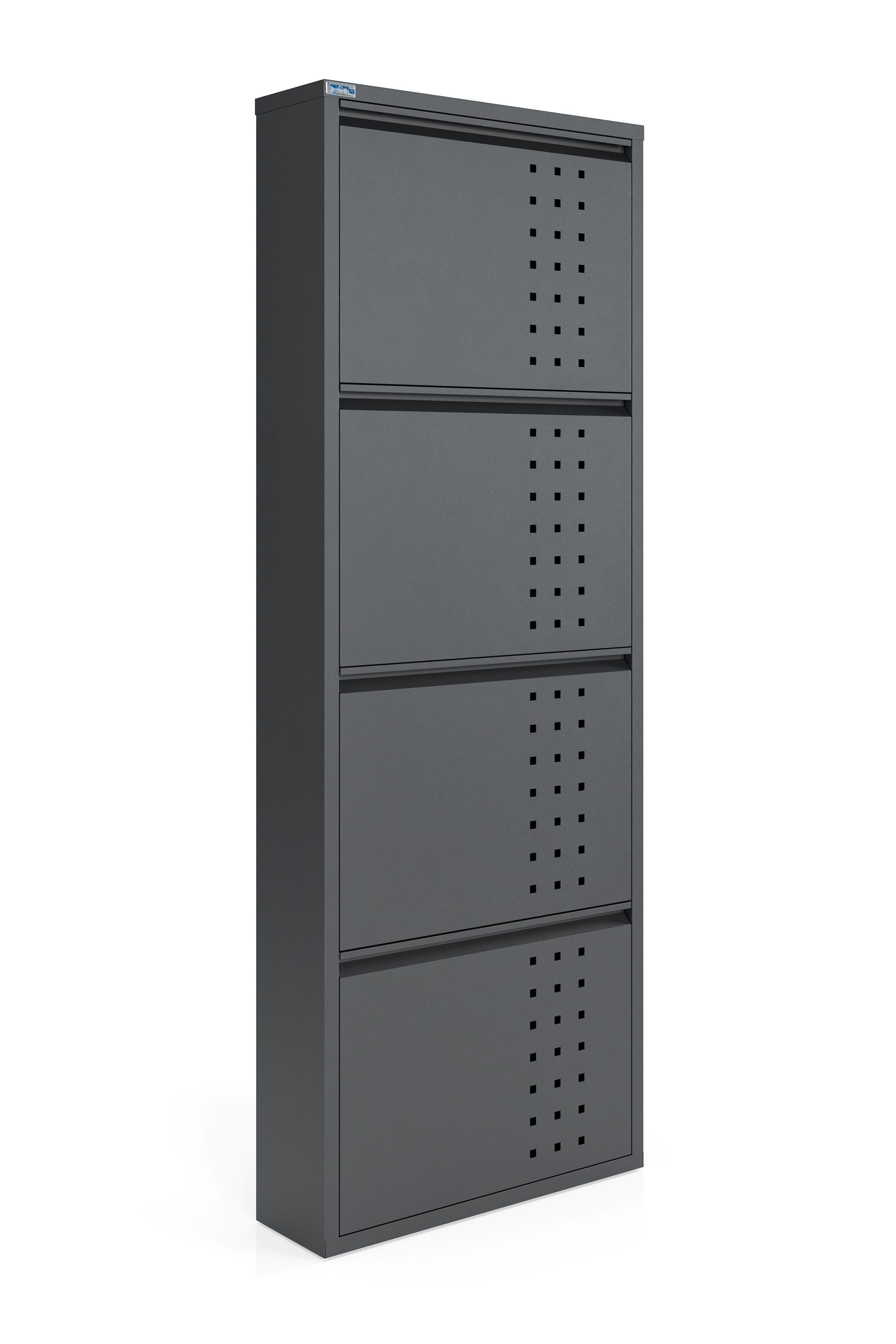 Kaufexpress GmbH Schuhschrank Metall-Schuhregal mit 4 günstig online kaufen