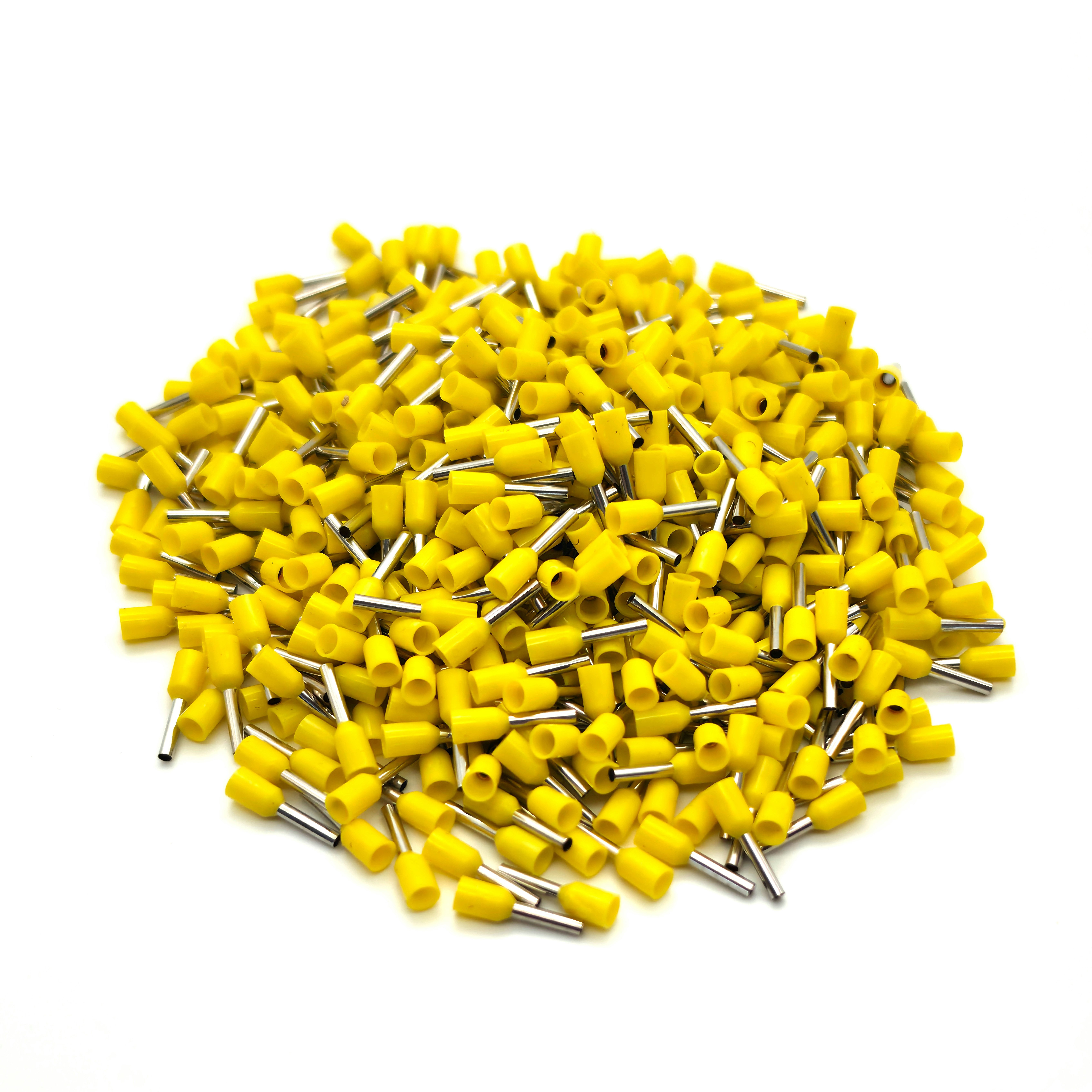 MK24 Handelshaus Aderendhülsen isoliert, 1 mm², 8 mm lang, gelb, 5-tlg.