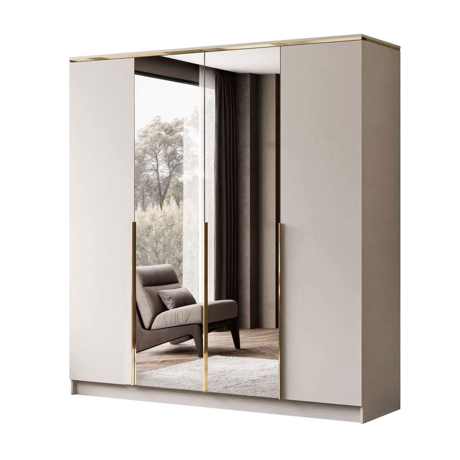 Lookway Kleiderschrank AURORA 4D KASCHMIR Shrank günstig online kaufen