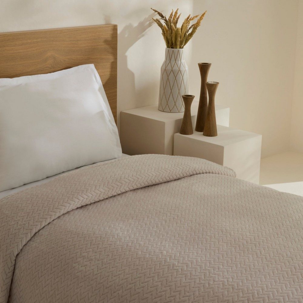 Karaca Tagesdecke Karaca Leaves Graue Einzelbettdecke Tagesdecke Decke Bett günstig online kaufen