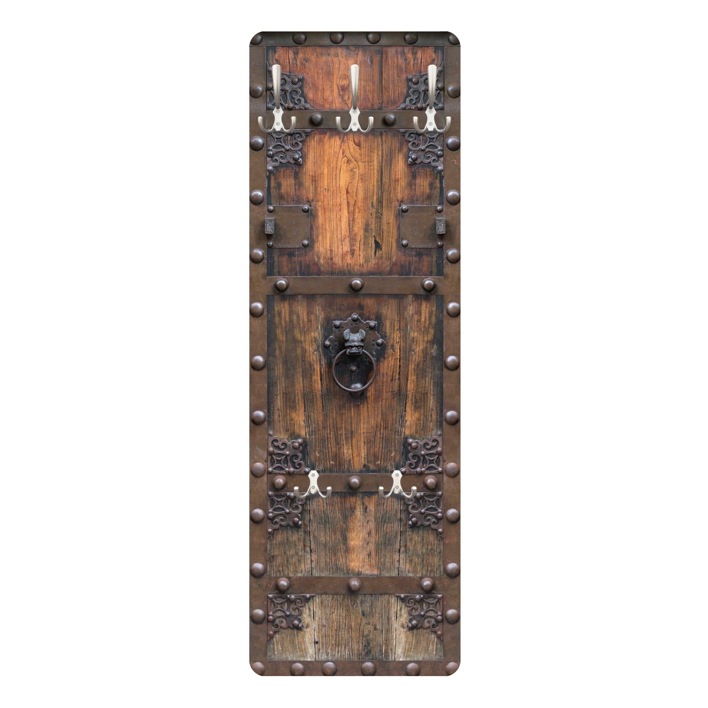 Bilderdepot24 Garderobenpaneel braun Holzoptik Bretteroptik Shabby günstig online kaufen