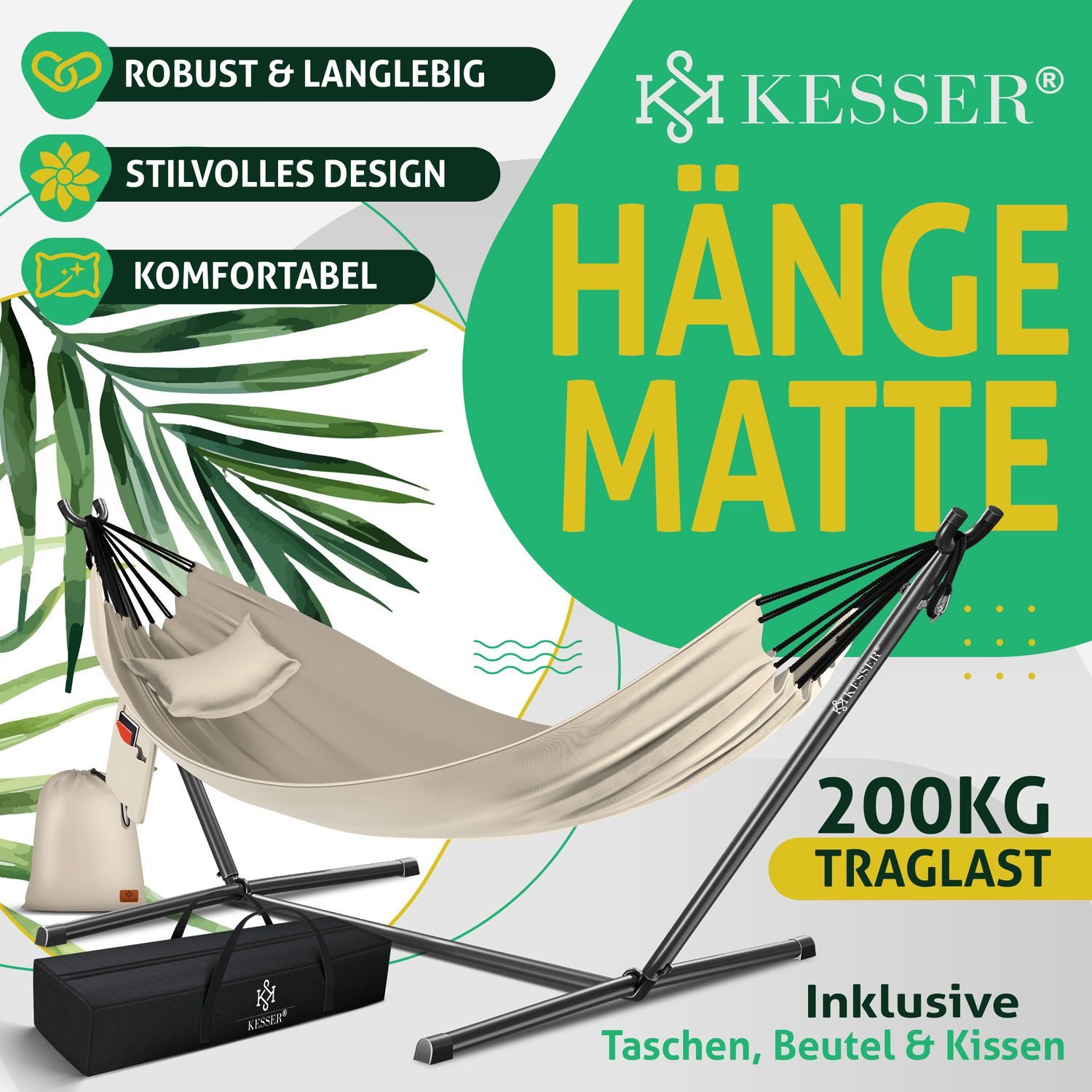 KESSER Hängematte, Hängematte LAKE mit Gestell günstig online kaufen