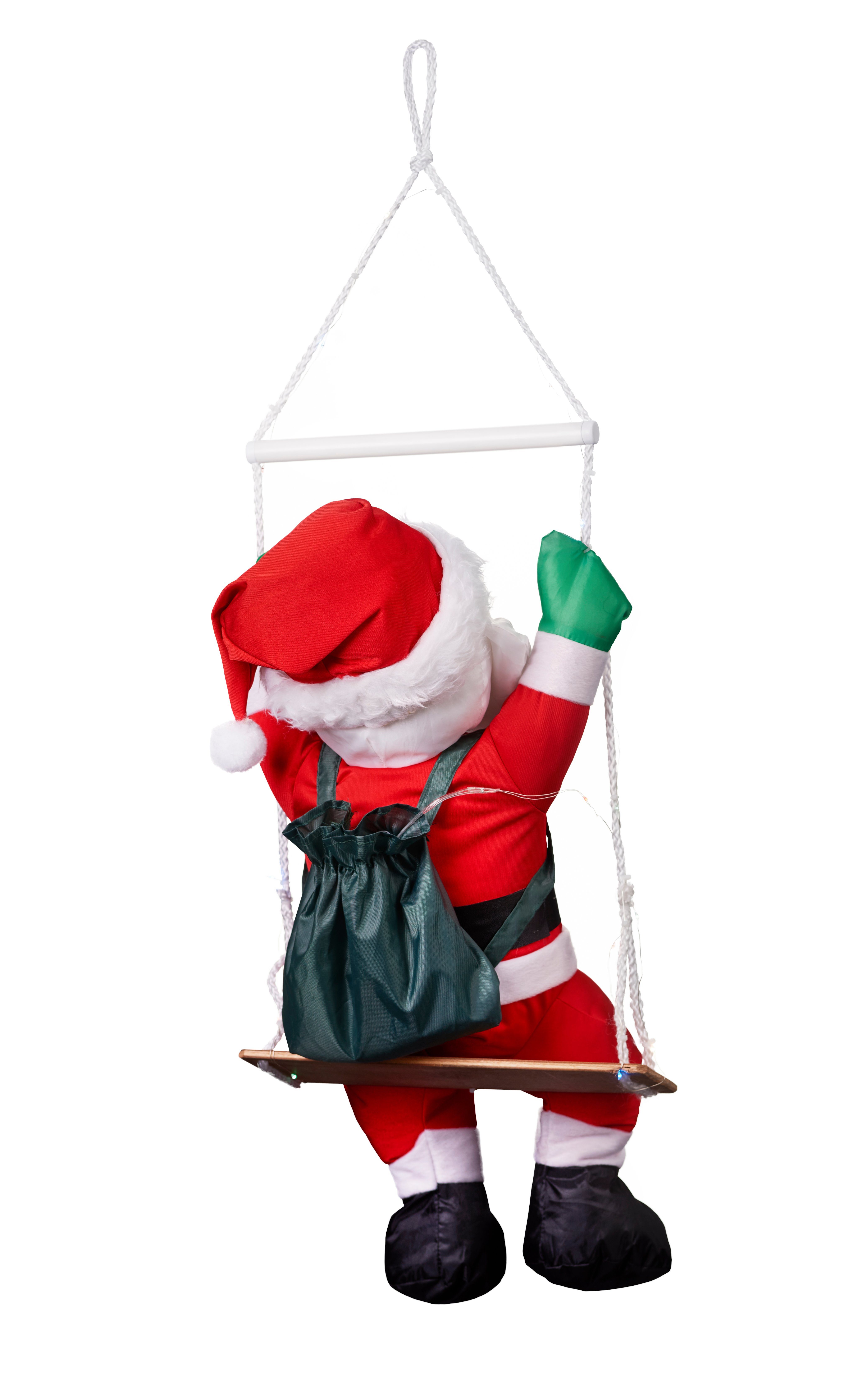 BONETTI Weihnachtsmann Sitzender Weihnachtsmann auf einer Schaukel, mit 20 günstig online kaufen