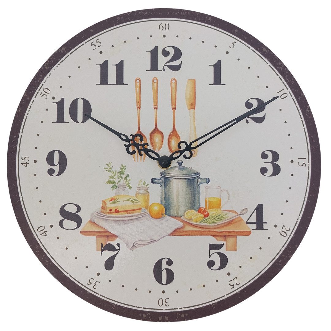 abc HOME Wanduhr, mit Motiv, Rosen, günstig online kaufen