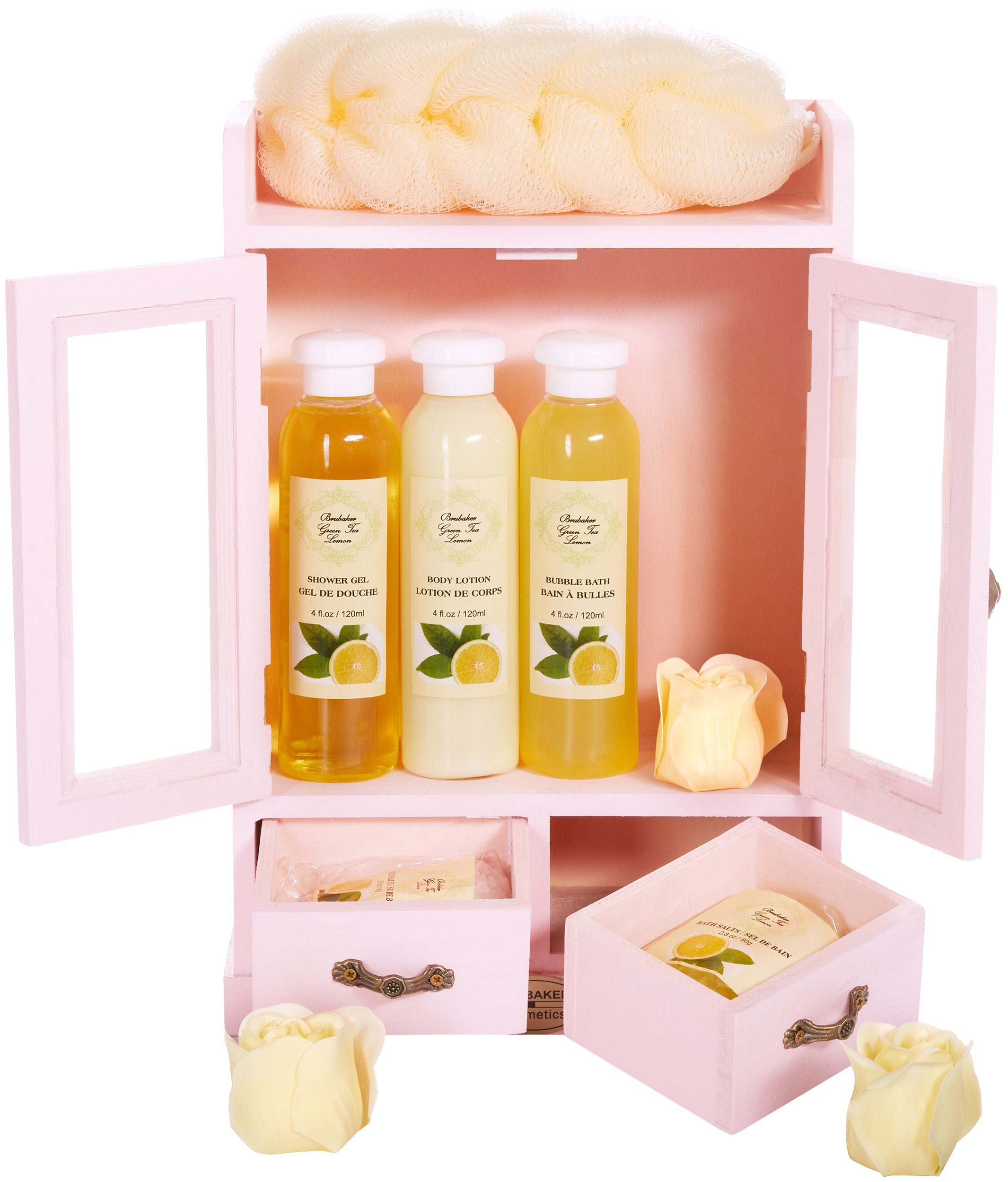 Hautreinigungs-Set Bade- und Dusch Set - Pflegeset mit Grüner Tee & Lemon Duft