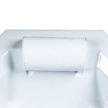 Basera® Badewanne Podest-Badewanne Bora Bora 200 x 115 cm, (Komplett-Set), mit Wasserfall, LED und Kopfstützen