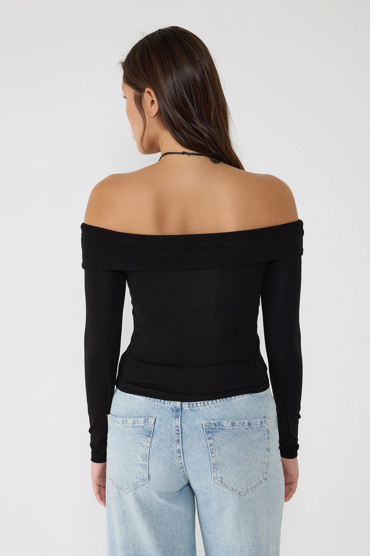 No Matter What Blusentop Schulterfreier Body