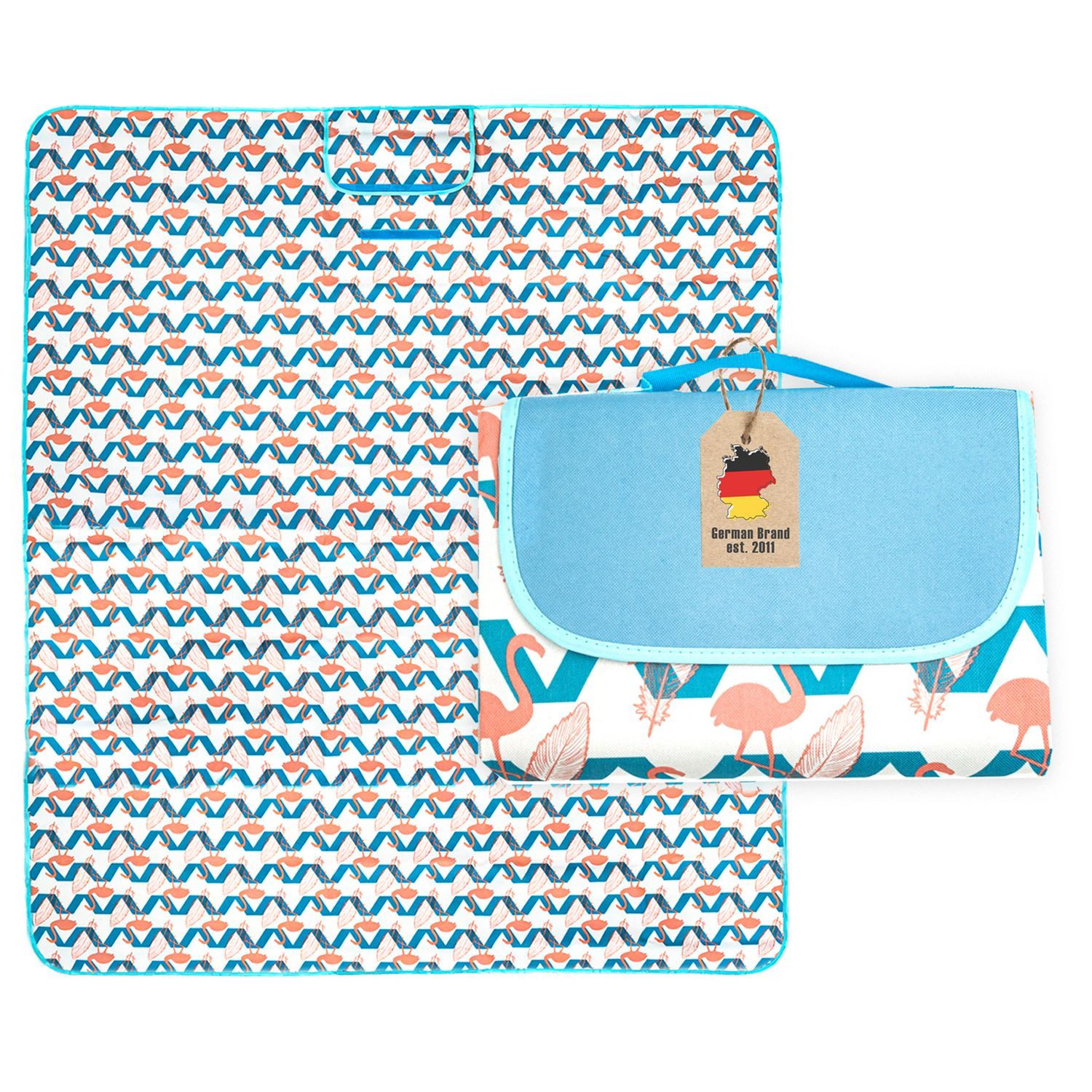 Picknickdecke, Intirilife, Picknickdecke - Offen 199 x 145 cm - Outdoor Decke Stranddecke