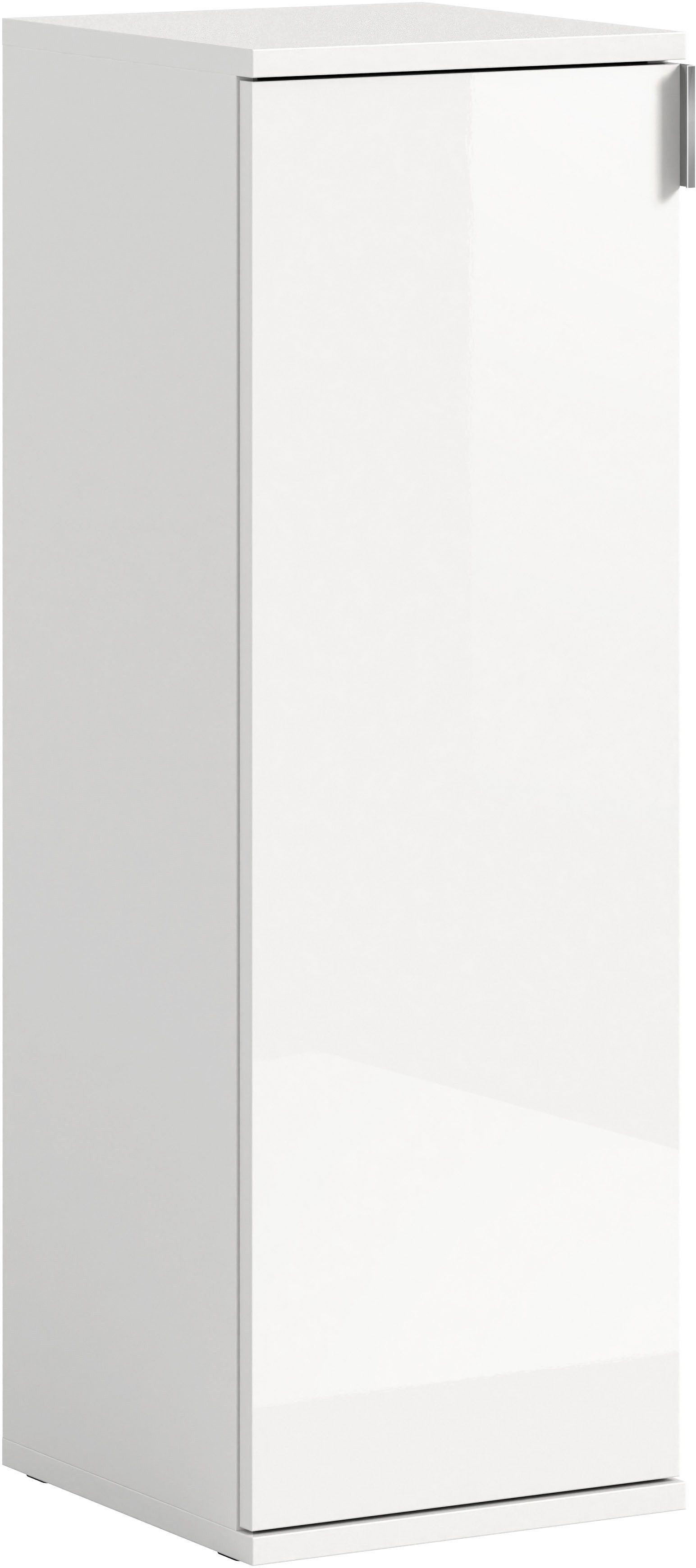Home affaire Kommode Trondheim, Breite 30 cm, 1 Tür, 3 Einlegeböden, 4 Fächer, Türanschlag wechselbar, Garderobenkommode, Schuhschrank, Schuhkommode