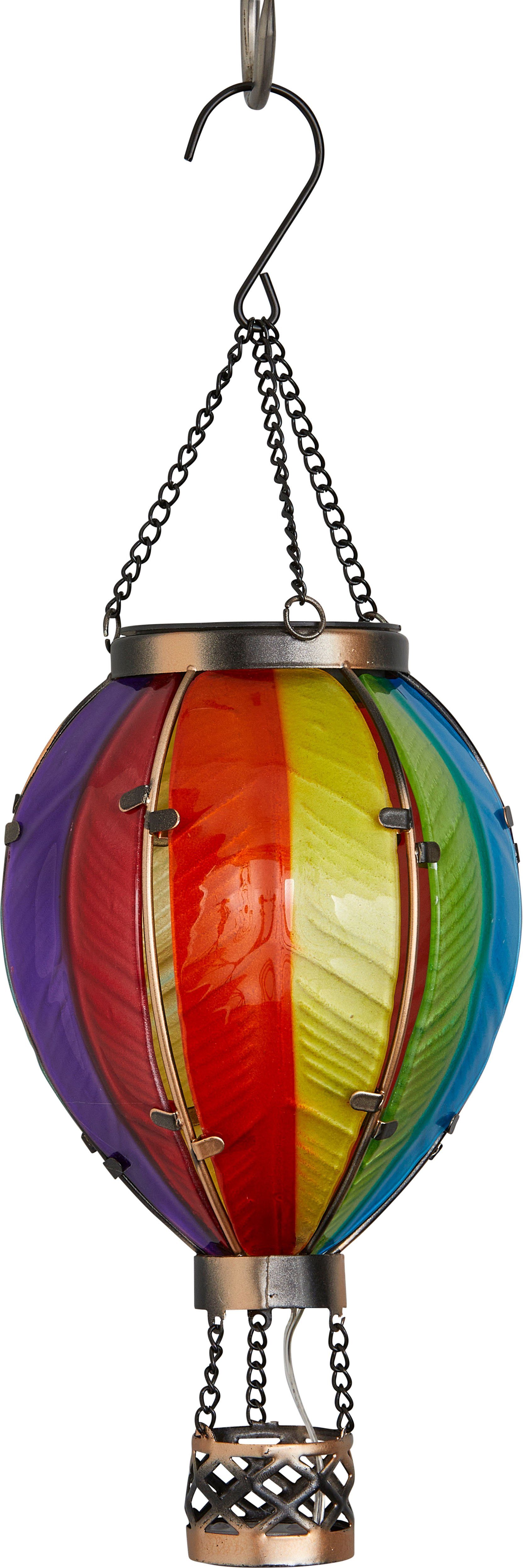 Northpoint LED Laterne LED Solar Laterne Heißluftballon Echtglas