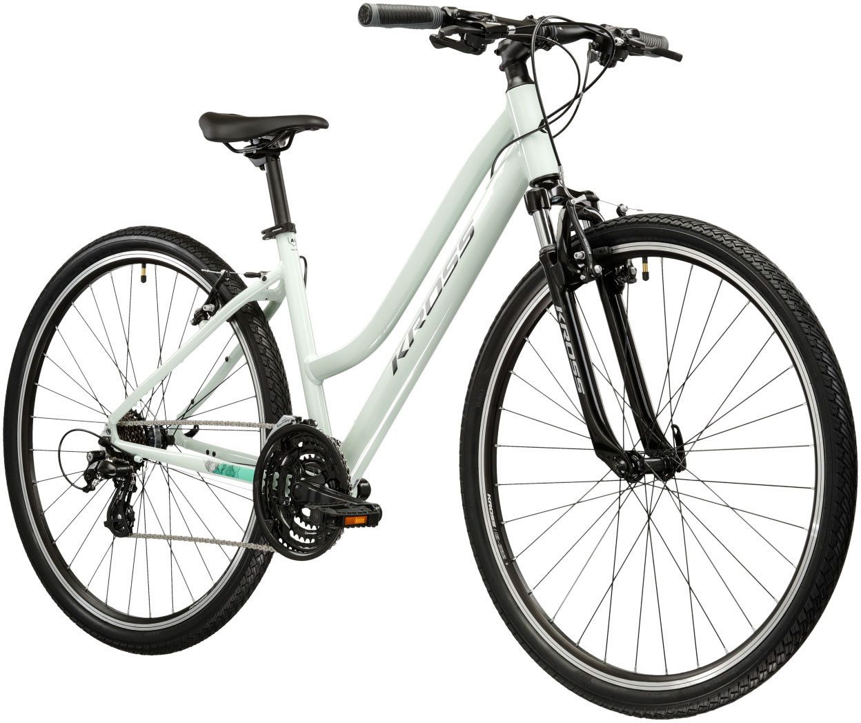 Kross Crossrad Crossrad Damen 28" Evado 2.0 mint 21 Gänge, 21 Gang Shimano ALTUS M310 Schaltwerk, Kettenschaltung