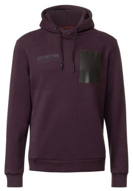 STREET ONE MEN Kapuzensweatjacke mit Kapuze mit Tunnelzugband