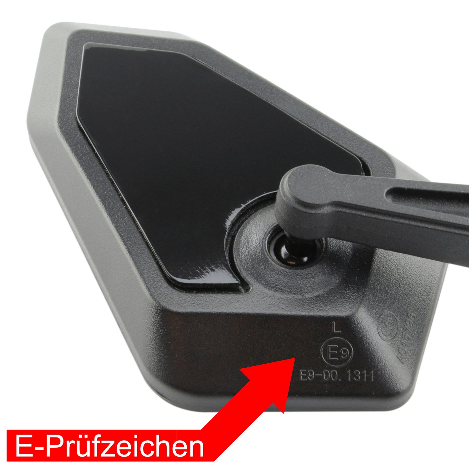Area1 Motorradspiegel Motorradspiegel Set (E-geprüft, inkl. 5 Adapter)