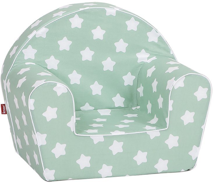 Knorrtoys® Sessel Green White Stars, für Kinder; Made in Europe