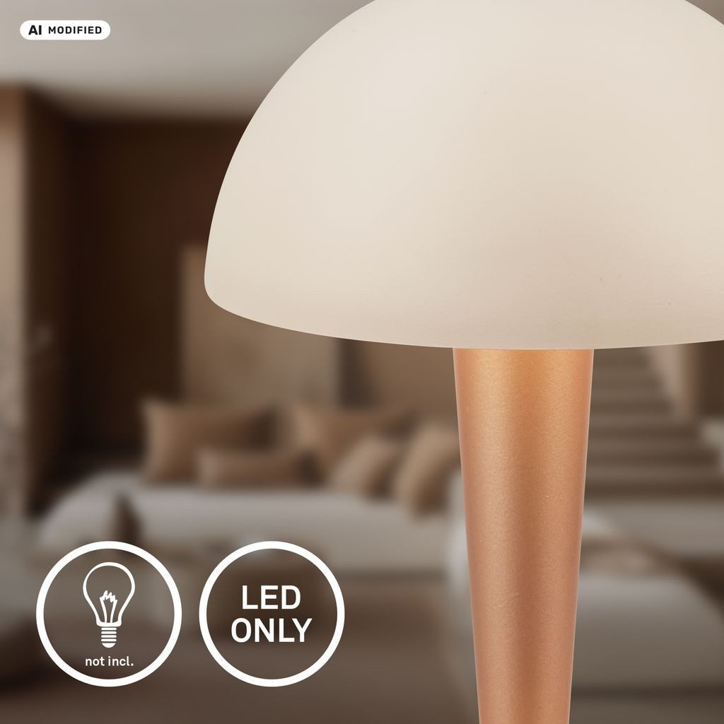 Briloner Leuchten Tischleuchte Tischlampe Kabelschalter E14, ohne Leuchtmittel, Abhängig vom Leuchtmittel - Warmweiß / Neutralweiß / Kaltweiß, 15x22,5 cm, Schlafzimmer, Wohnzimmer, Büro