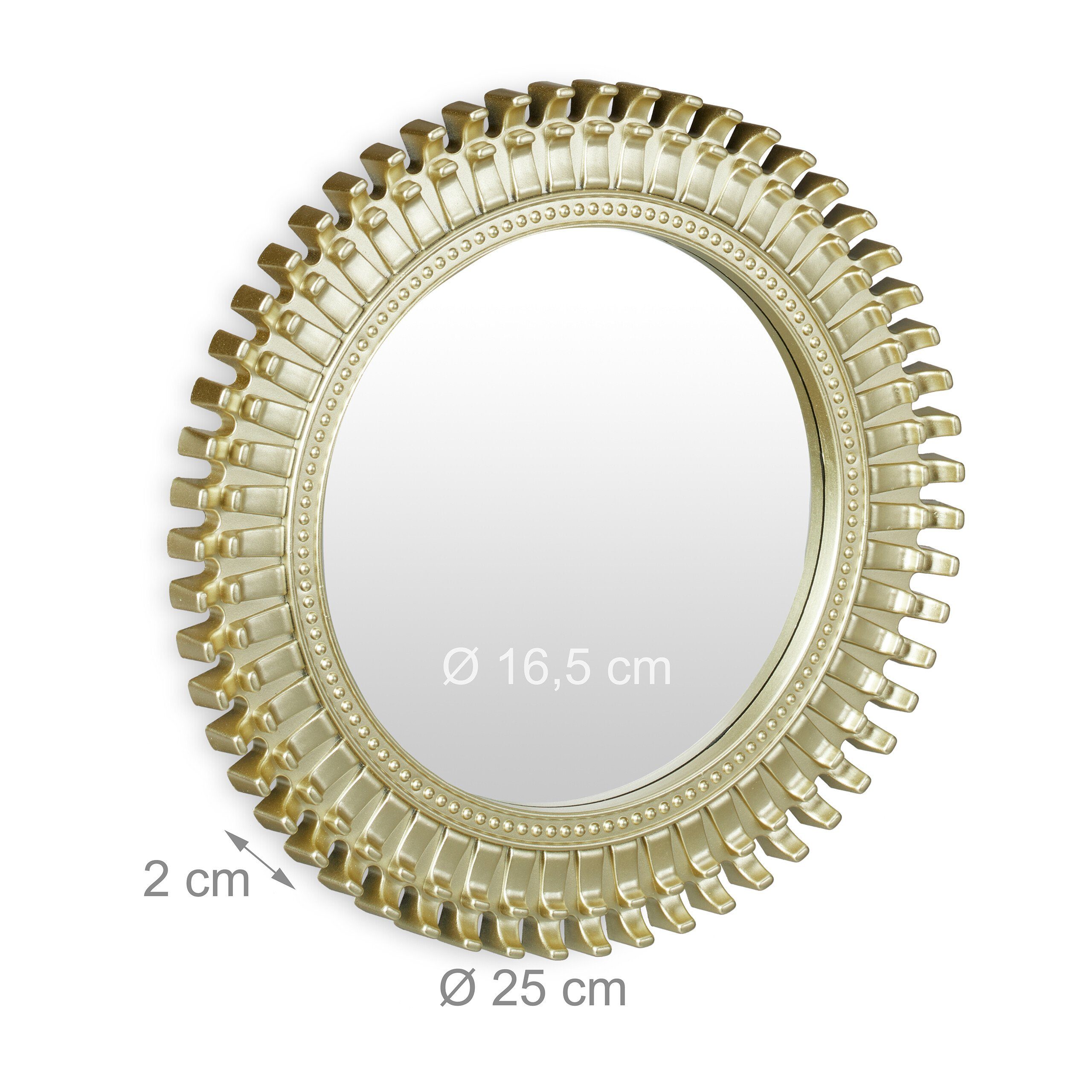 relaxdays Dekospiegel Spiegel 3er Set Ornament (3-St) – Bild 4 von 5