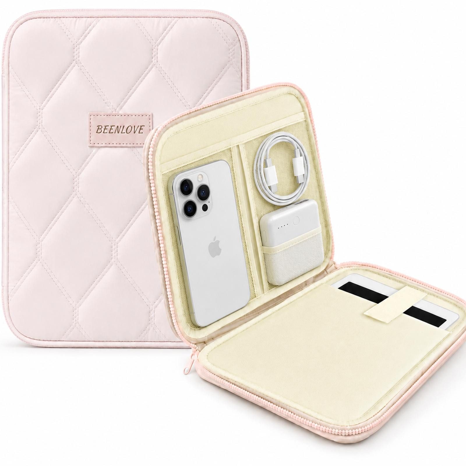 VERCO Tablet-Hülle Universal Organizer Sleeve bis 11 Zoll gepolstert 27,94 cm (11 Zoll), mit Trolley Schlaufe und Zubehörfach wasserabweisend gepolstert