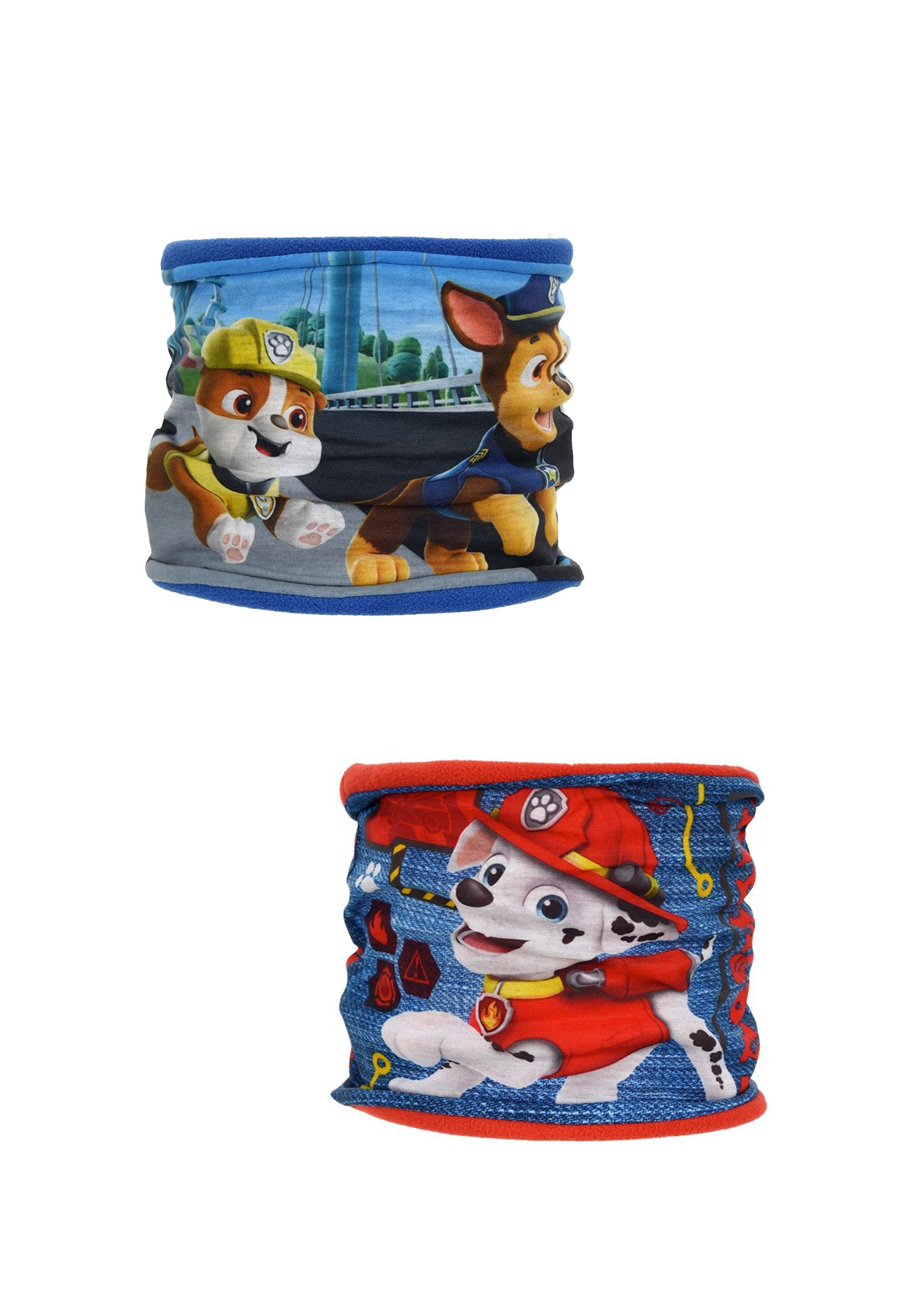 PAW PATROL Loop Schlauchschal Kinder Doppelpack Fleece Winter Chase Marshall