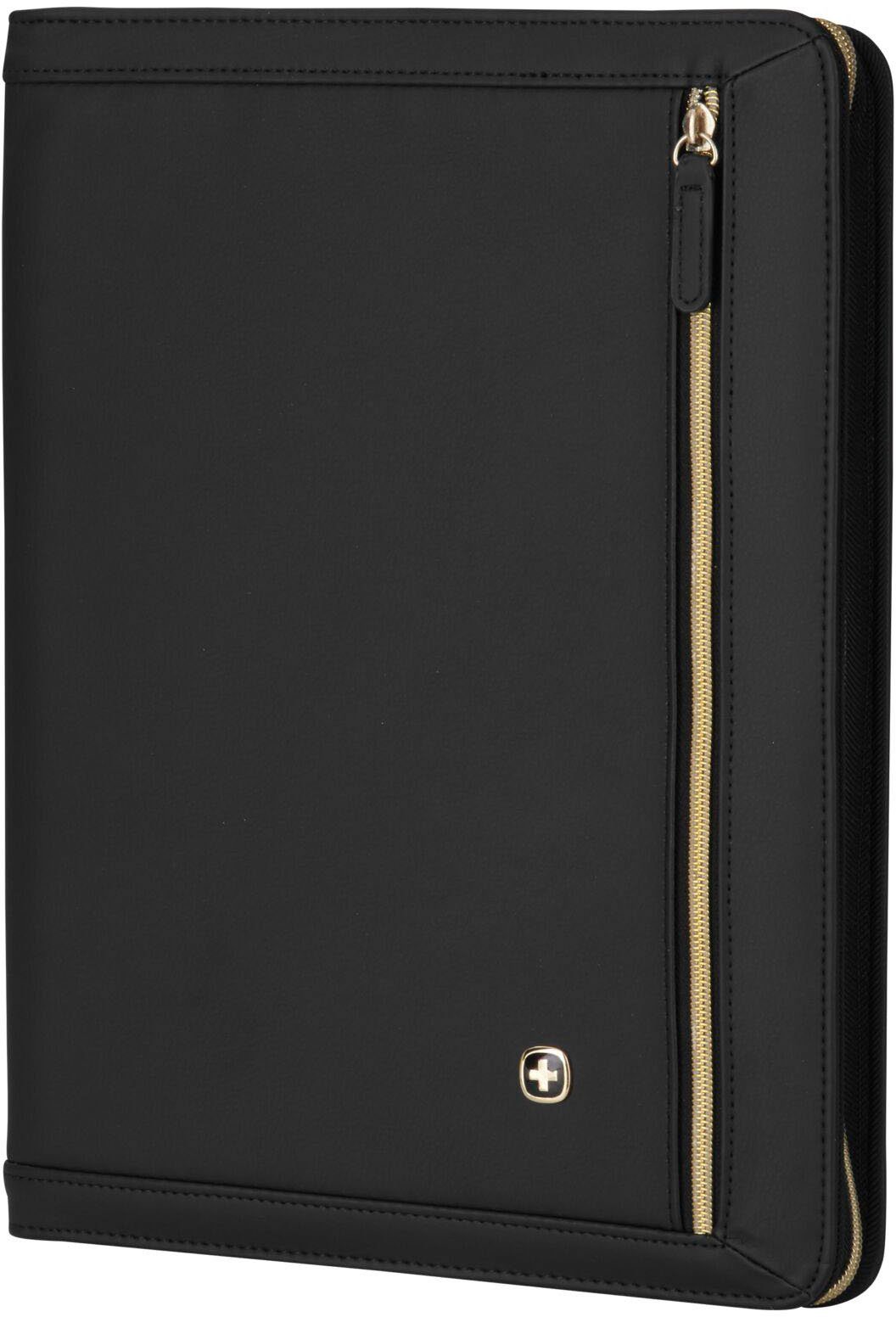 Damen Businesstaschen Wenger Schreibmappe Amelie, schwarz, mit 10-Zoll Tabletfach