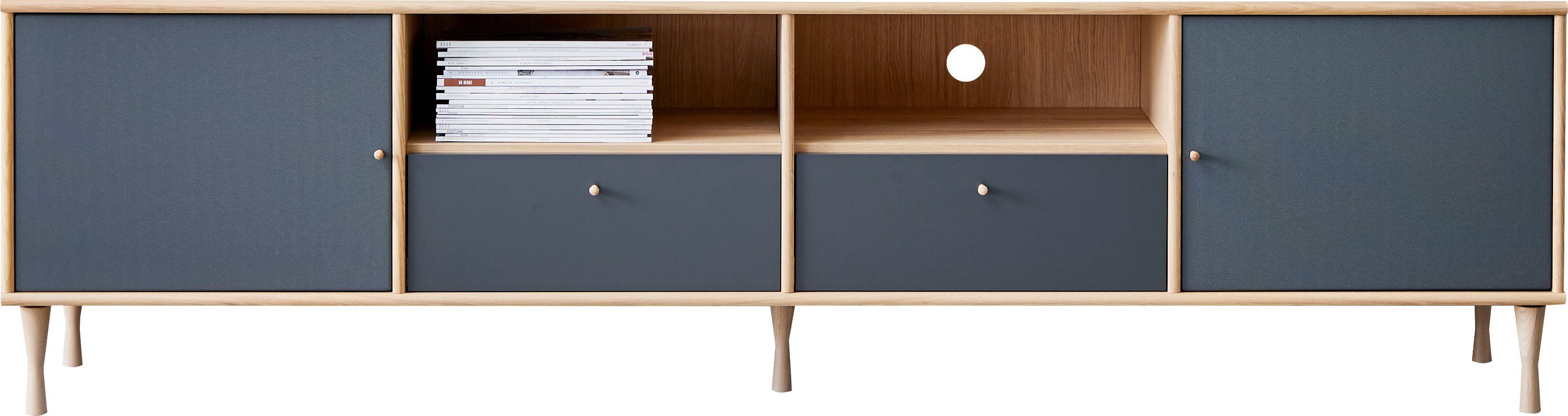 Hammel Furniture TV-Board Mistral Fernsehschrank, Medienmöbel, Hängend, mit Schubladen/Türen mit Akustikstoff, Lowboard, B: 214,9 cm