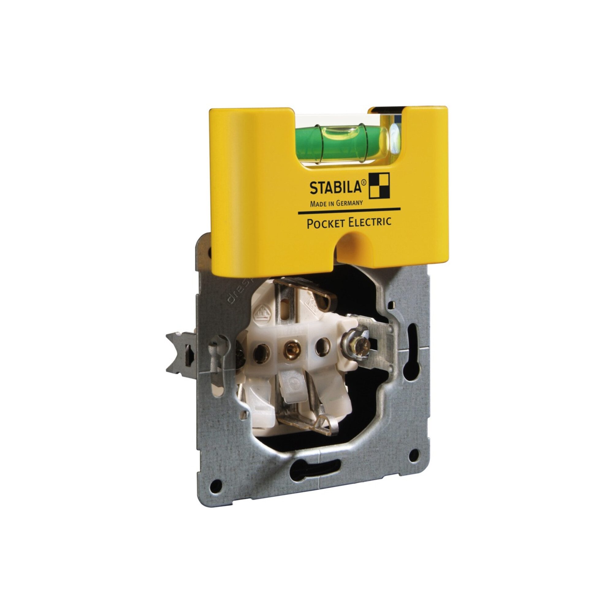 Stabila Wasserwaage Stabila Mini-Wasserwaage + SB Karte Pocket Electric+Clip