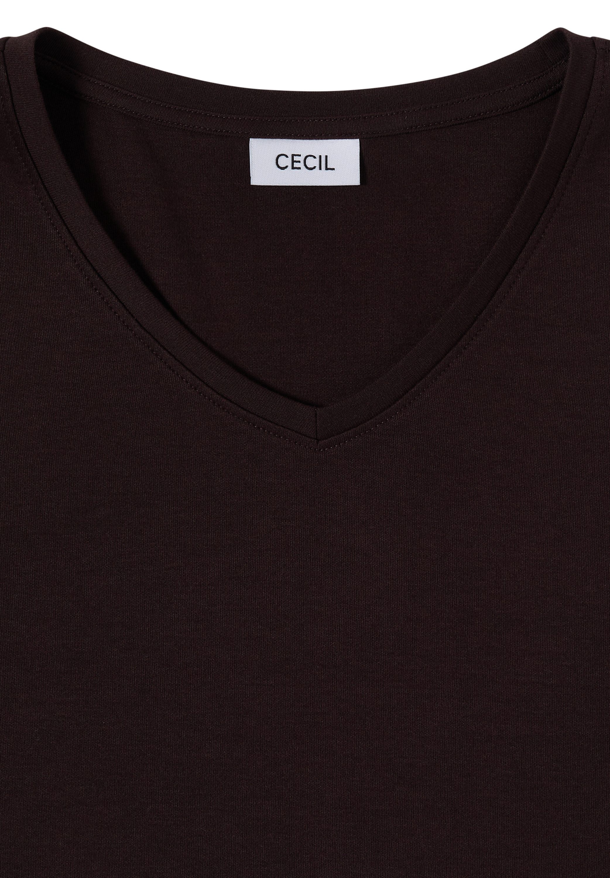 CECIL V-Shirt aus reiner Baumwolle – Bild 5 von 5