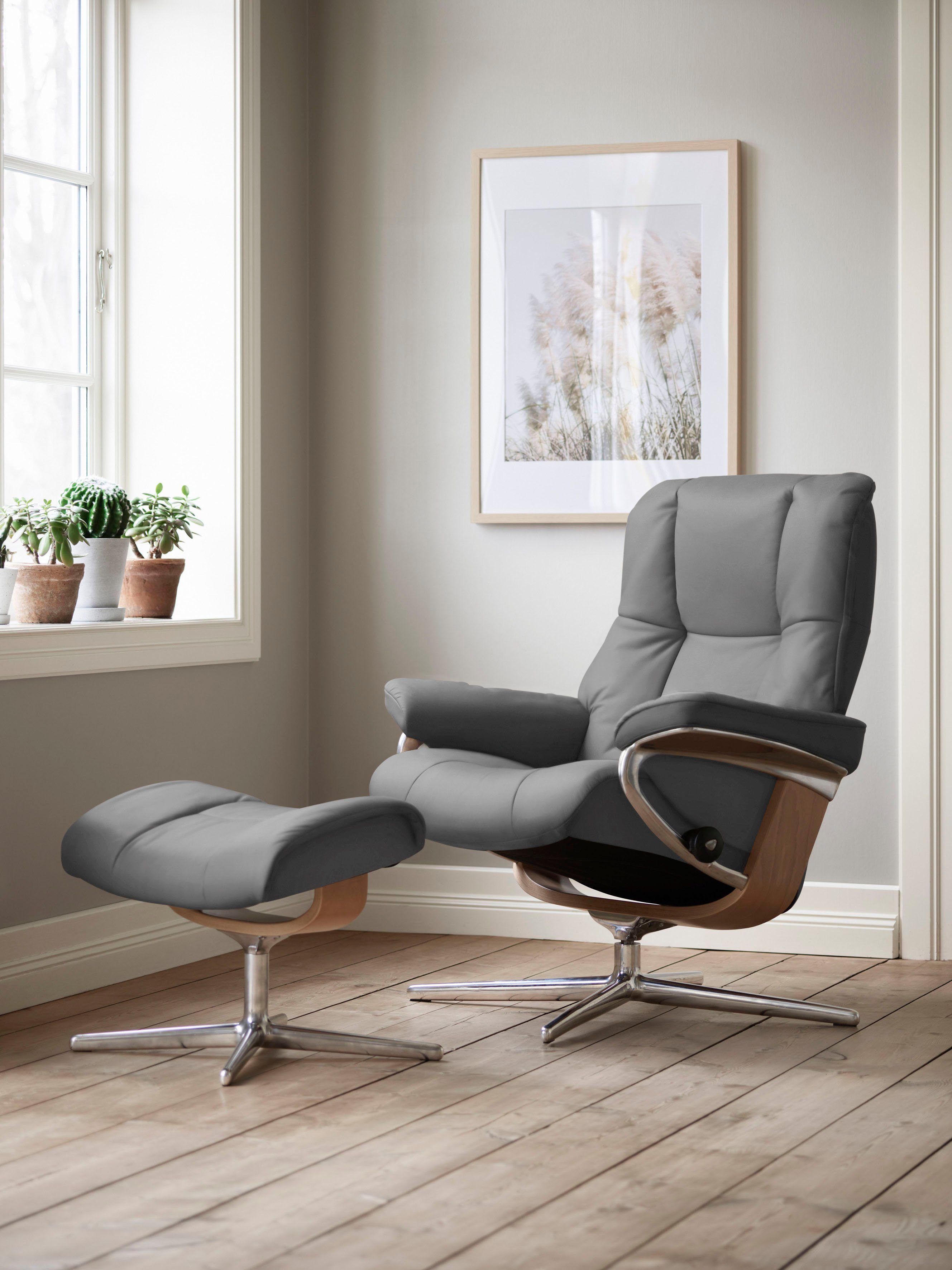 Stressless® Relaxsessel Mayfair, mit Cross Base, Größe S, M & L, Holzakzent Eiche