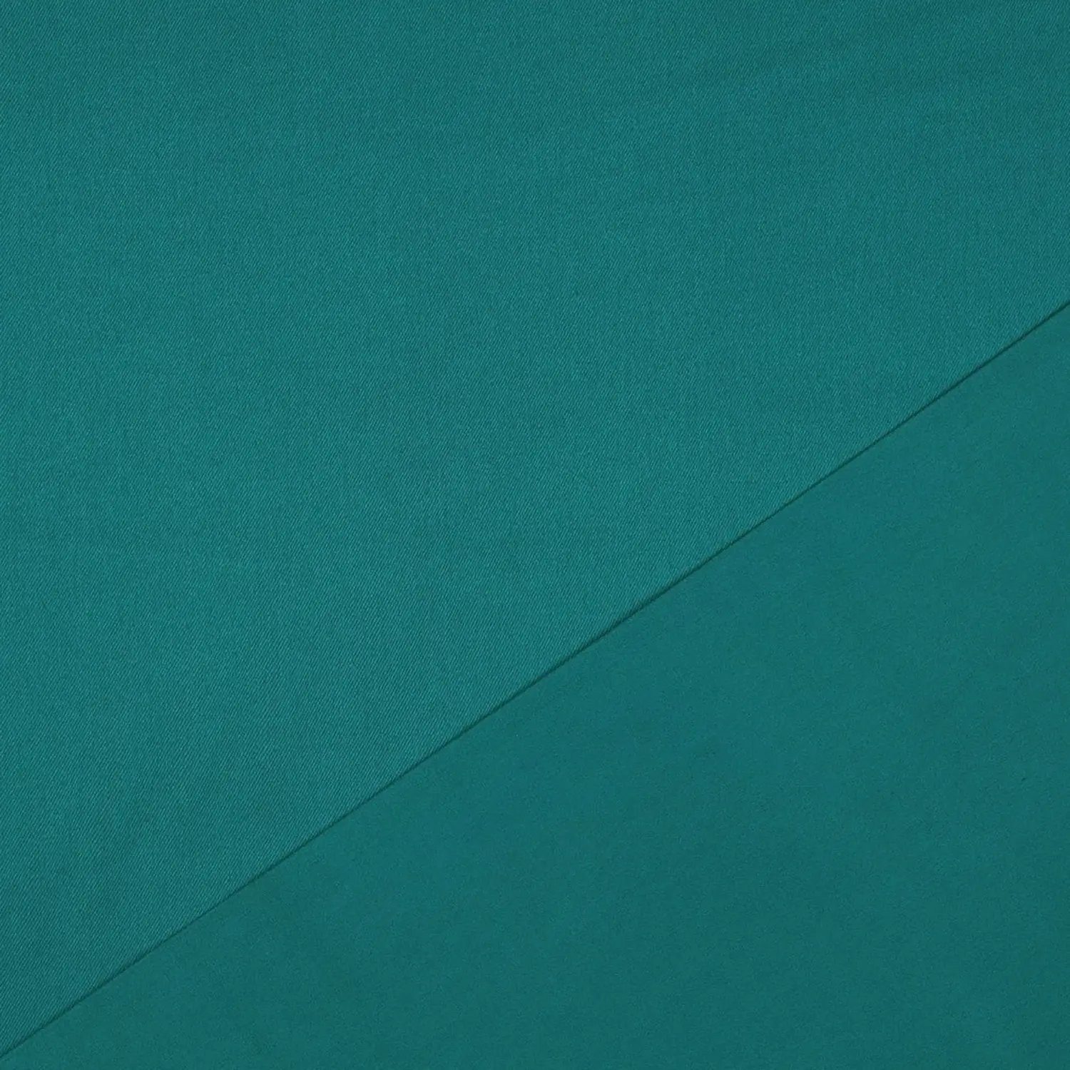 Stofferia Stoff Baumwoll Stretch Satin Uni Petrol, Meterware