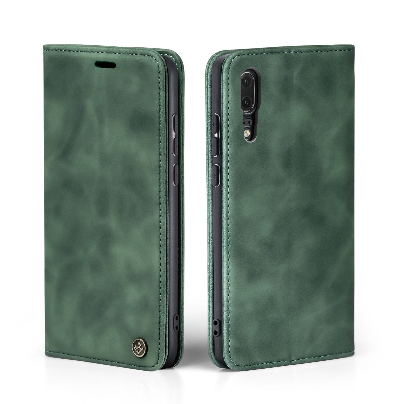 Tec-Expert Handyhülle Tasche Hülle für Huawei P20 5.8 Zoll, 5.8, Cover Klapphülle Case mit Kartenfach Fliphülle aufstellbar