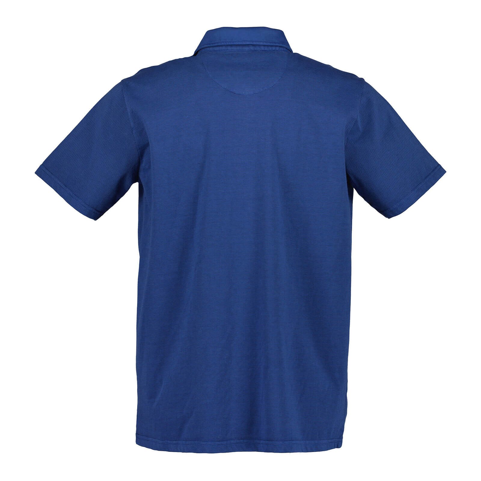 Blue Seven Poloshirt 321191 Herren Kurzarm-Shirt Polokragen Unifarben mit dezentem Streifen-Design