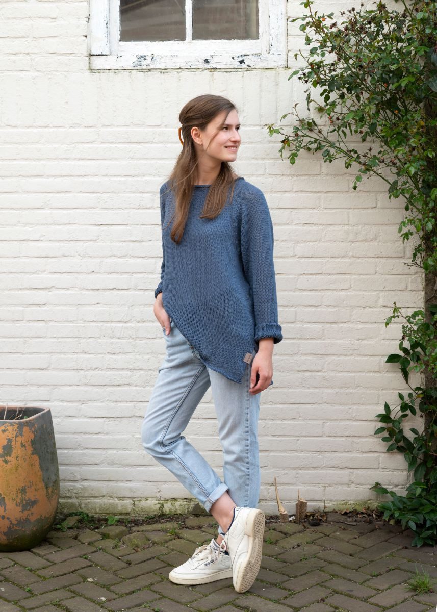 Knit Factory Strickpullover Jasmin Strickpullover Fuchsia 40/42 (1-tlg)