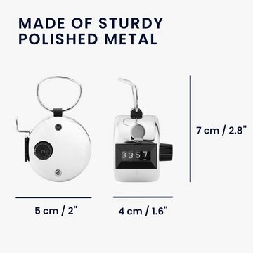 kwmobile Schrittzähler Handzähler Counter Schrittzähler - Mechanischer Mengenzähler