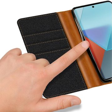 CoolGadget Handyhülle Denim Schutzhülle Flip Case für Xiaomi Redmi Note 13 Pro 5G 6,67 Zoll, Book Cover Handy Case Jeans Hülle für Redmi Note 13 Pro 5G Klapphülle
