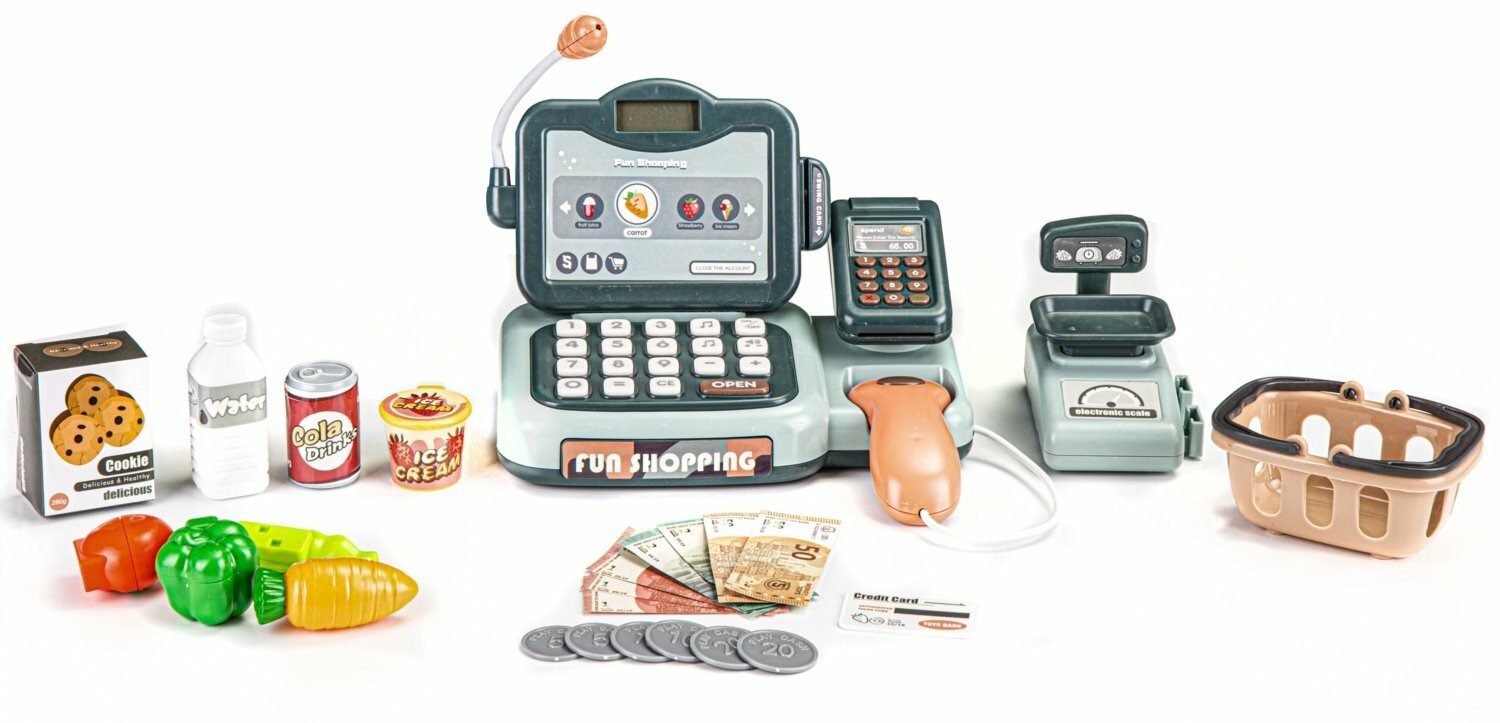 ECOTOYS Spielkasse ECOTOYS Checkout mit Zubehör