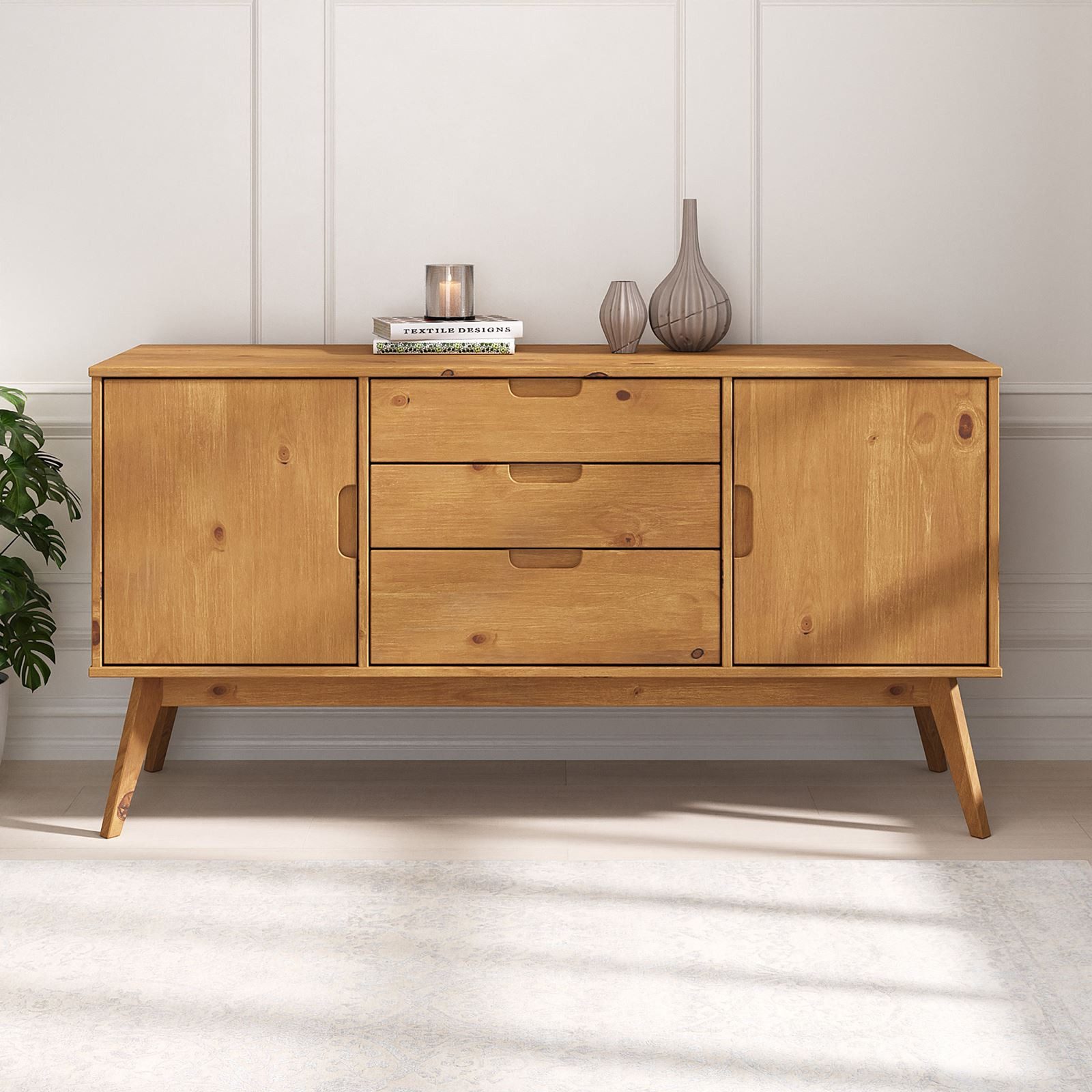IDIMEX Sideboard TIVOLI, Massivholz Kommode mit 2 Türen und 3 Schubladen, S günstig online kaufen