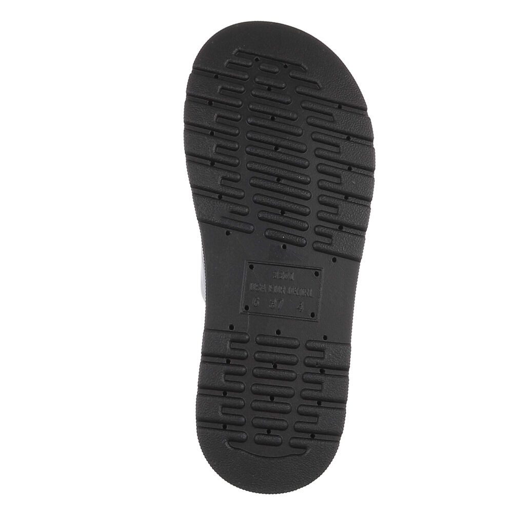 Ital-Design Damen Plateau-Pantoletten mit Doppelriemen & Schnalle Plateausandaletten (91971057) Keilabsatz/Wedge Keilsandaletten in Schwarz