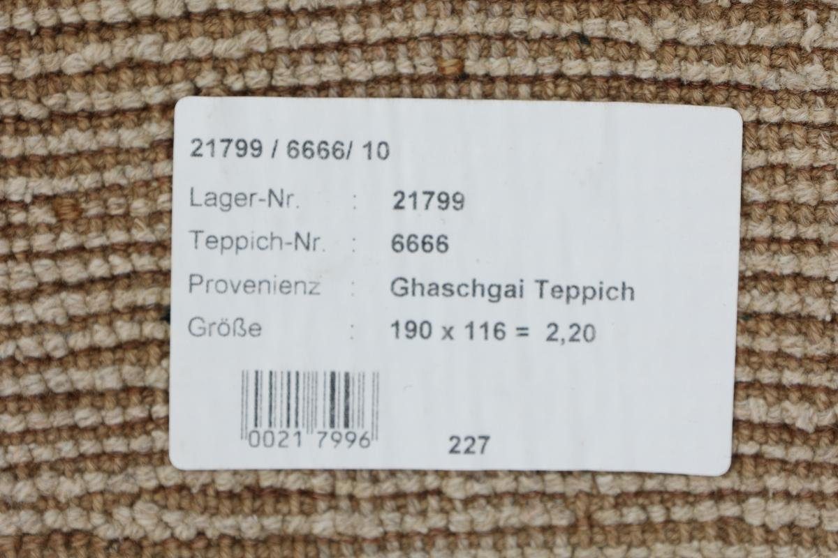 Orientteppich Perser Ghashghai 116x190 Höhe: Gabbeh 18 mm rechteckig, Nain Moderner, Handgeknüpfter Trading, Alt