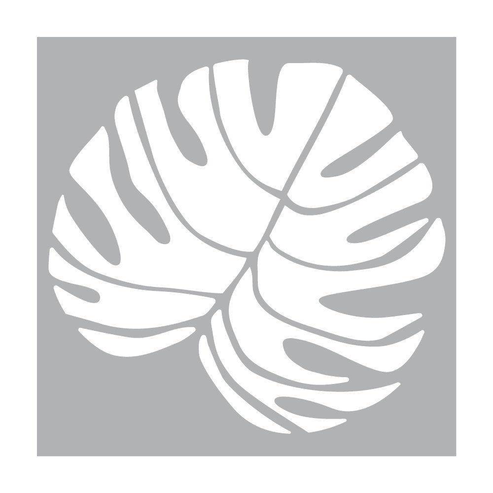 Pronty Crafts Malschablone Schablone Big Monstera Blatt, 30 x 30 cm Motivschablone