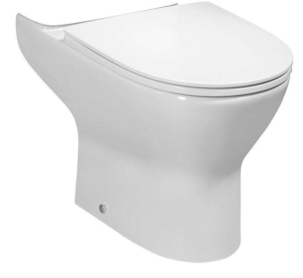 Bruckner Tiefspül-WC DARIO Kombi-WC, Rimless, 62,5x36cm, Abgang senkrecht/waagerecht, Weiß, Bruckner-201-401-4