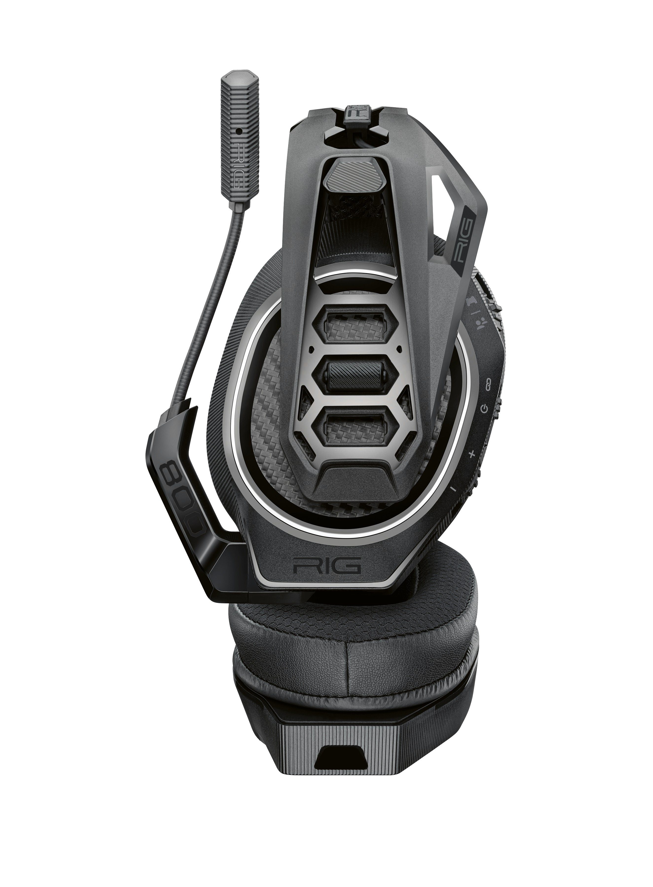 nacon RIG 800 PRO (kompatibel One), X/S, Xbox Flexibler, haltbarer USB, mit ultraleicht Dolby Gaming- unzerbrechlicher HX, Kopfbügel, Ear 290g Headset und Series Over schwarz, Atmos, kabellos, Xbox praktisch