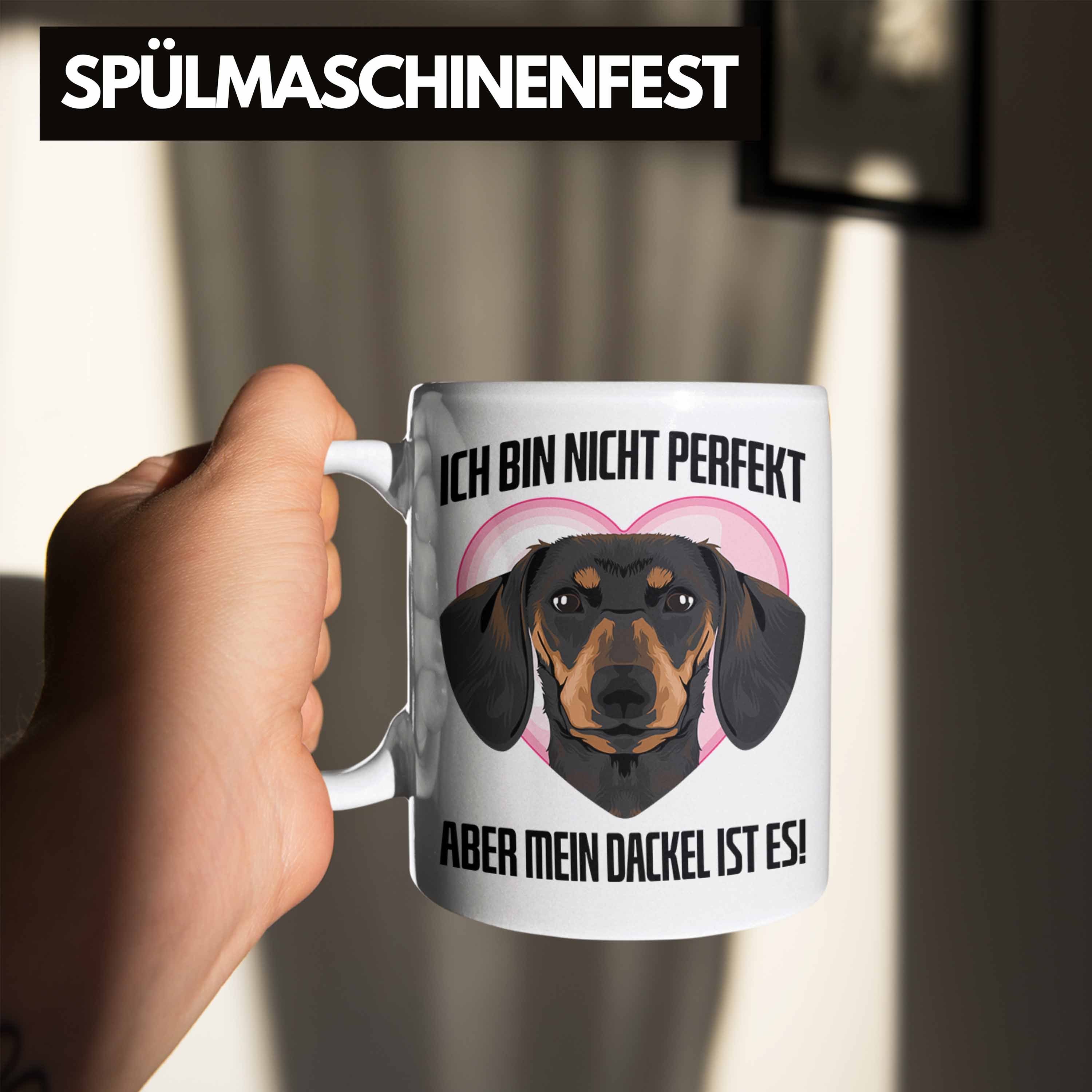 Trendation Tasse Dackel Tasse Weiss Geschenke Bin Rauhaardackel Pe Ich Lustig Dachshund Nicht