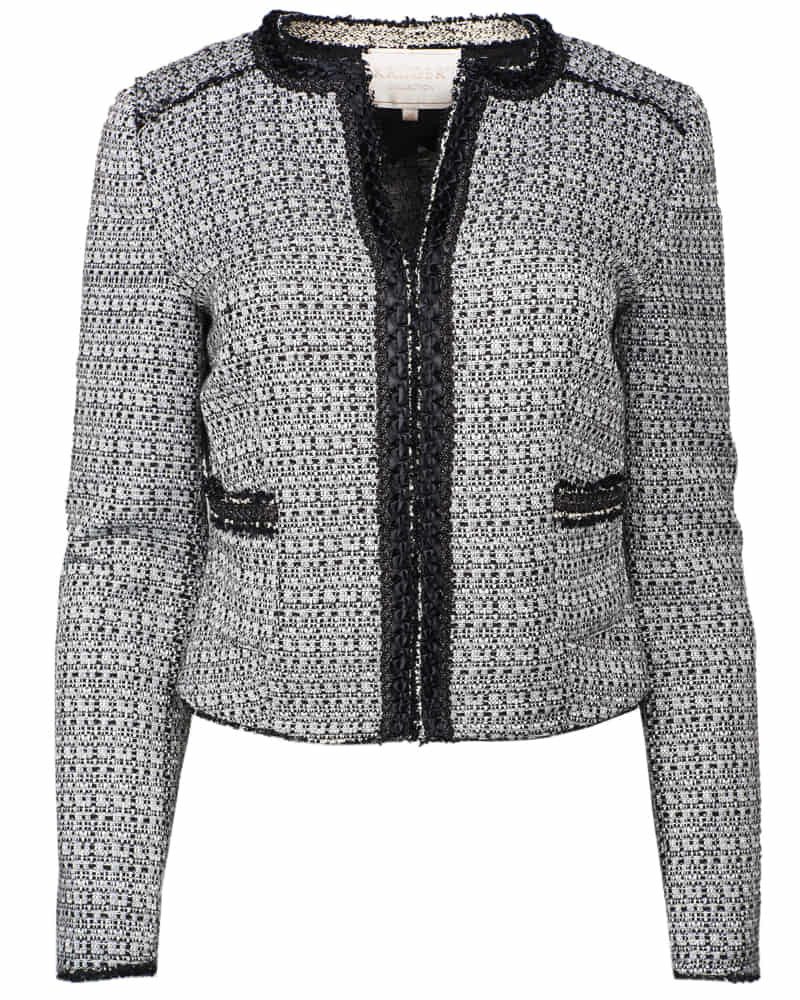 KRÜGER COLLECTION Bouclèjacke Bouclé-Jacke Rita schwarz