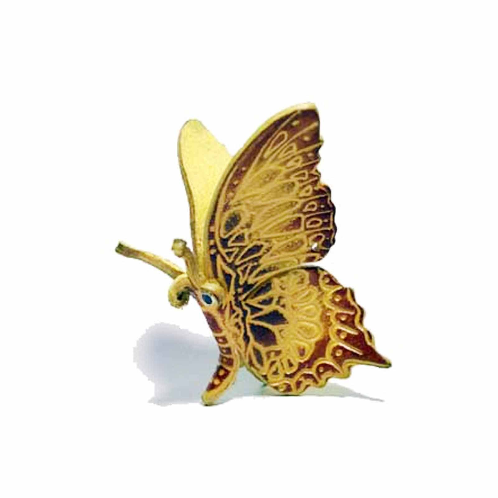 Monkimau Schlüsselanhänger Set Gelber Schmetterling Schlüsselanhänger aus Leder