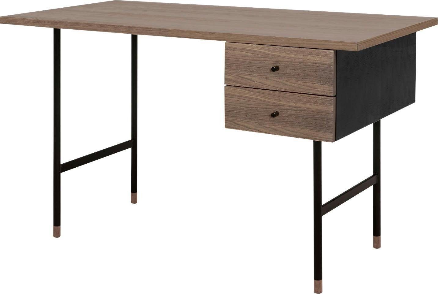 Woodman Schreibtisch Jugend, Schubladen mit Soft-Close-Funktion, Beine aus Metall, FSC®