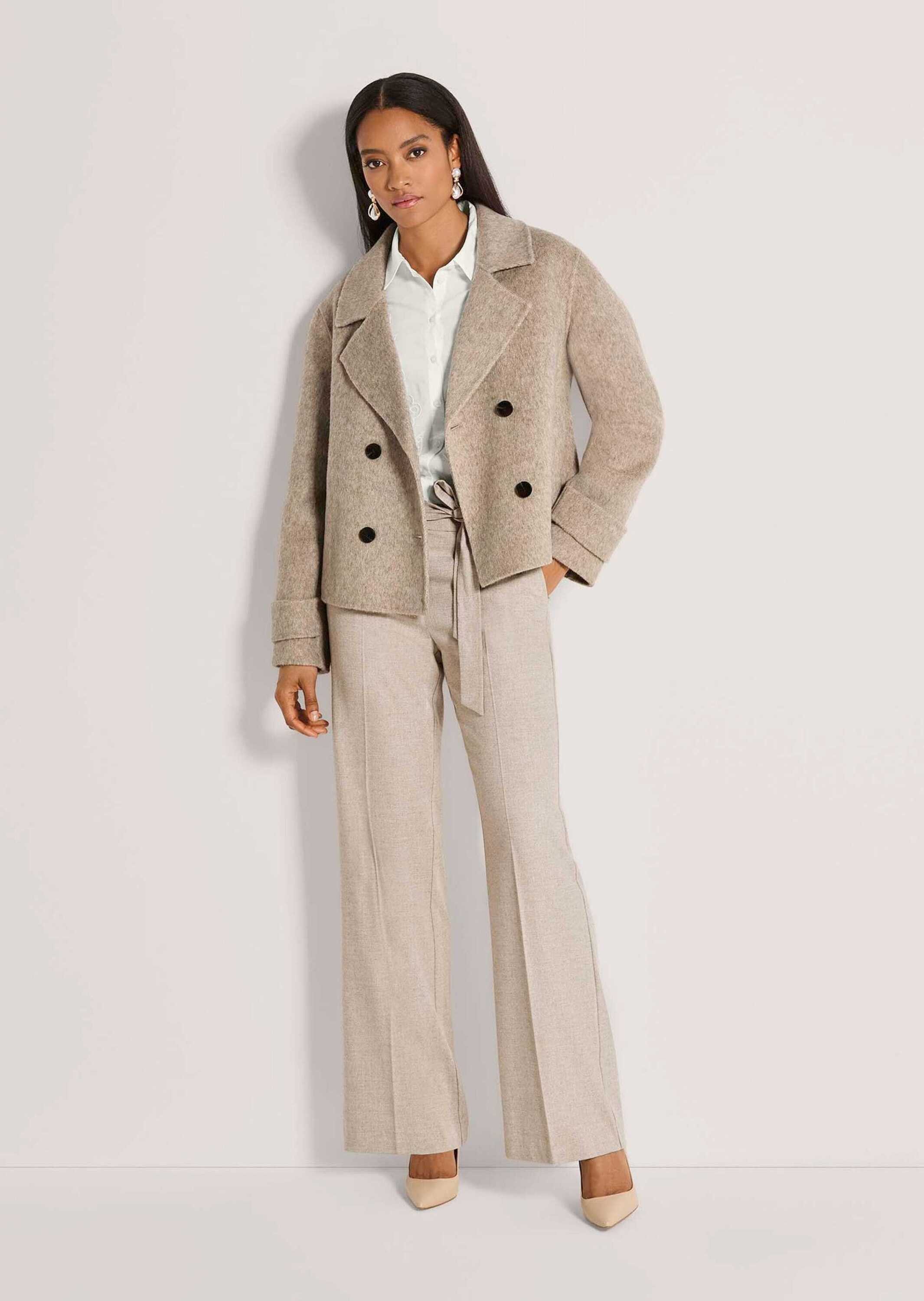 MADELEINE Outdoorjacke Caban-Jacke mit breitem Reverskragen Eleganter Klassiker, maritim inspiriert