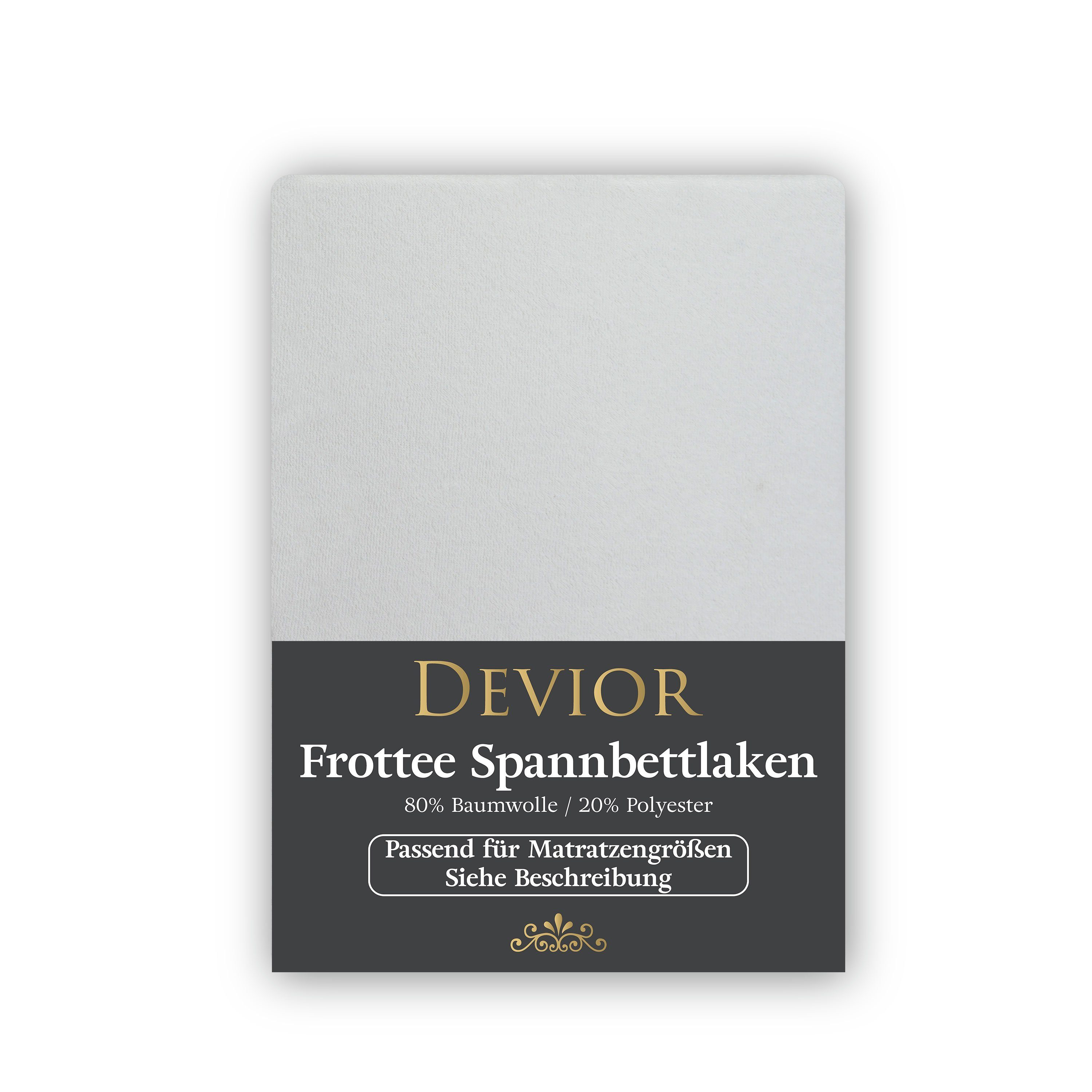 Devior Spannbettlaken Frottee 80% Baumwolle 20% Polyester, Winterspannbettl günstig online kaufen