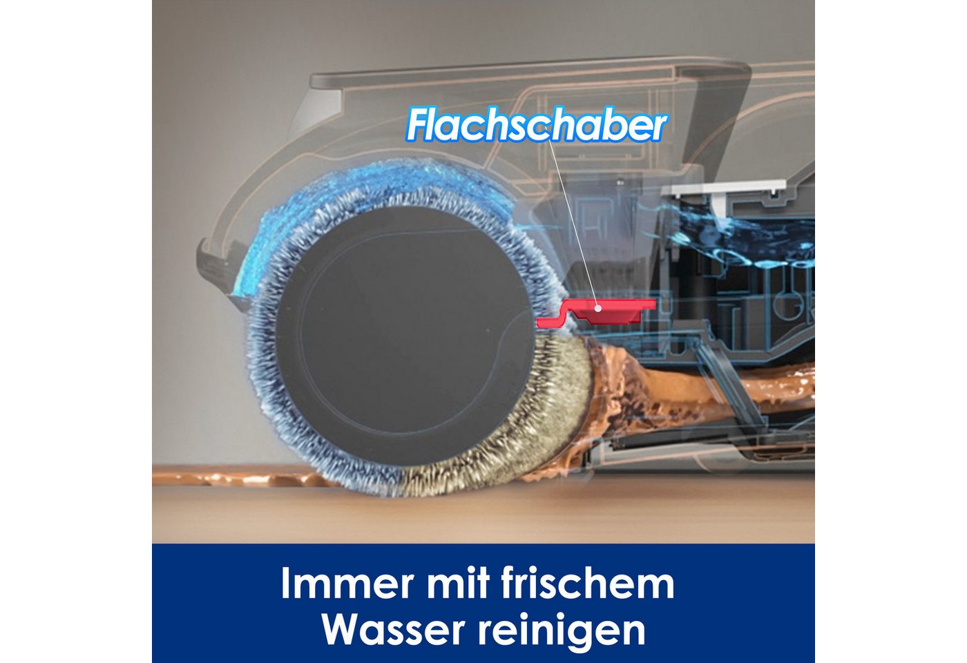 Tineco Nass-Trocken-Sauger Tineco iFLOOR 5 Breeze mit automatischer Selbstreinigung, 190 W, beutellos, 35 Min Akku, Tierhaarfilter, Hartbodenreiniger, Doppeltank