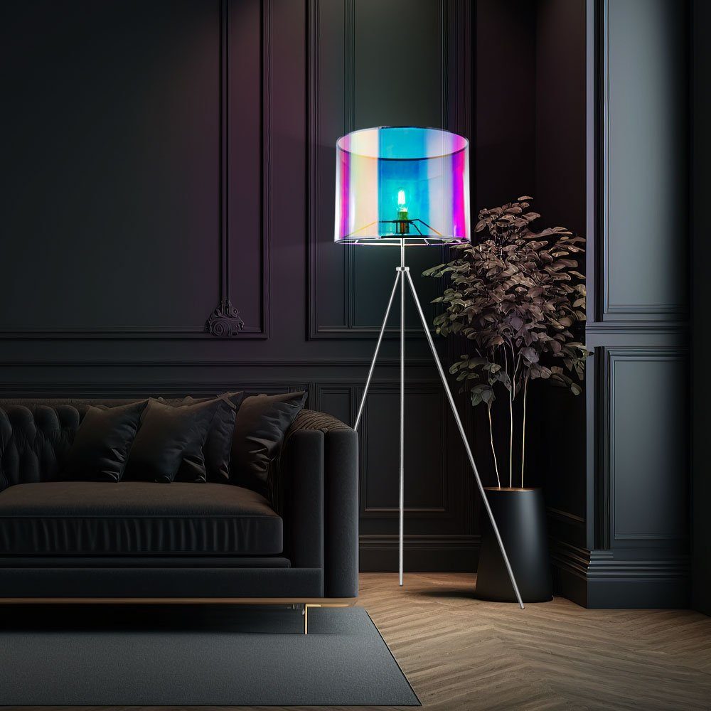 GLOBO LIGHTING LED Stehlampe, Leuchtmittel inklusive, Kaltweiß, Warmweiß, Neutralweiß, Tageslichtweiß, Farbwechsel, Smart LED Stehleuchte Stehlampe Beistelllampe dimmbar Wohnzimmerlampe