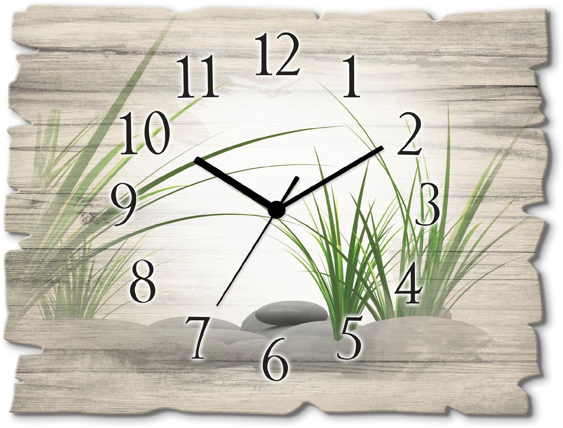 Artland Wanduhr 3 D Steine (wahlweise mit Quarz- oder Funkuhrwerk, lautlos ohne Tickgeräusche)